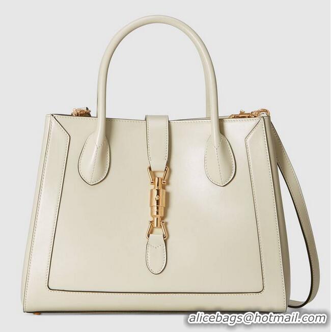 Buy Classic Gucci Jackie 1961 medium tote bag 649016 white