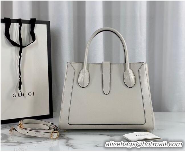 Buy Classic Gucci Jackie 1961 medium tote bag 649016 white