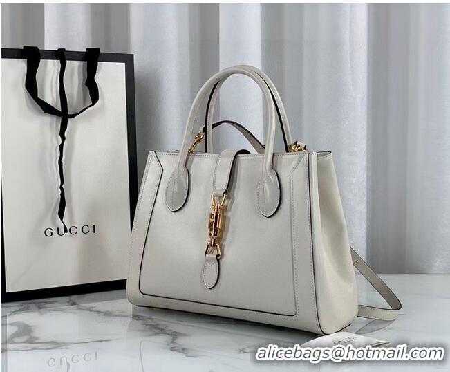 Buy Classic Gucci Jackie 1961 medium tote bag 649016 white