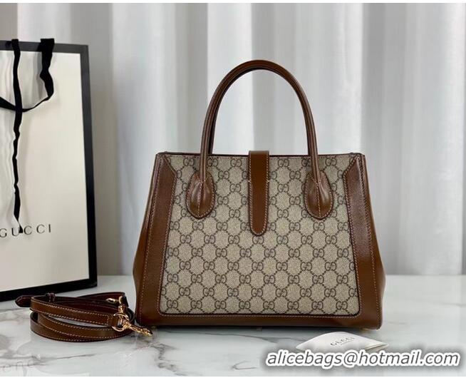 Good Quality Gucci Jackie 1961 medium tote bag 649016 brown