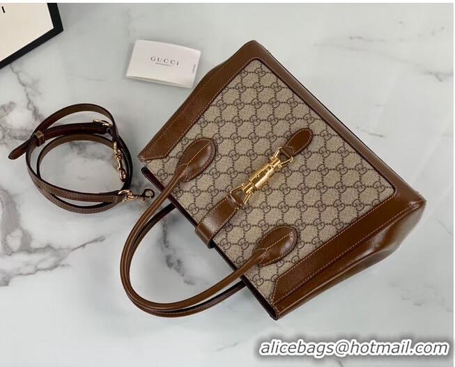 Good Quality Gucci Jackie 1961 medium tote bag 649016 brown