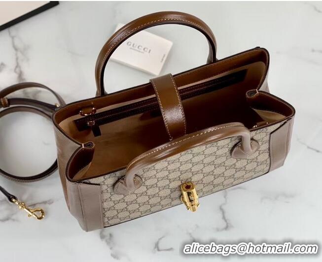 Good Quality Gucci Jackie 1961 medium tote bag 649016 brown