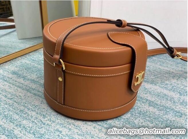 Traditional Specials CELINE MEDIUM CAMARAT BAG IN NATURAL CALFSKIN 195192 brown