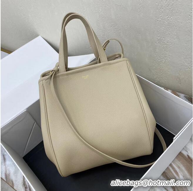 Popular Style Celine LARGE SOFT BAG IN SUPPLE GRAINED CALFSKIN 55825 Beige