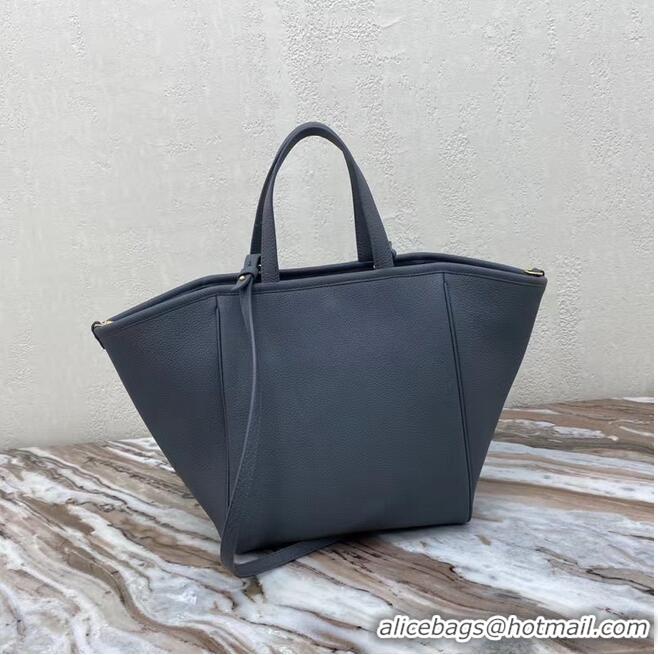 Well Crafted Celine LARGE SOFT BAG IN SUPPLE GRAINED CALFSKIN 55825 dark gray