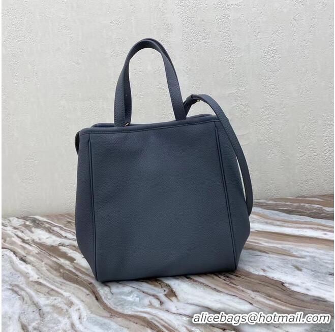 Well Crafted Celine LARGE SOFT BAG IN SUPPLE GRAINED CALFSKIN 55825 dark gray