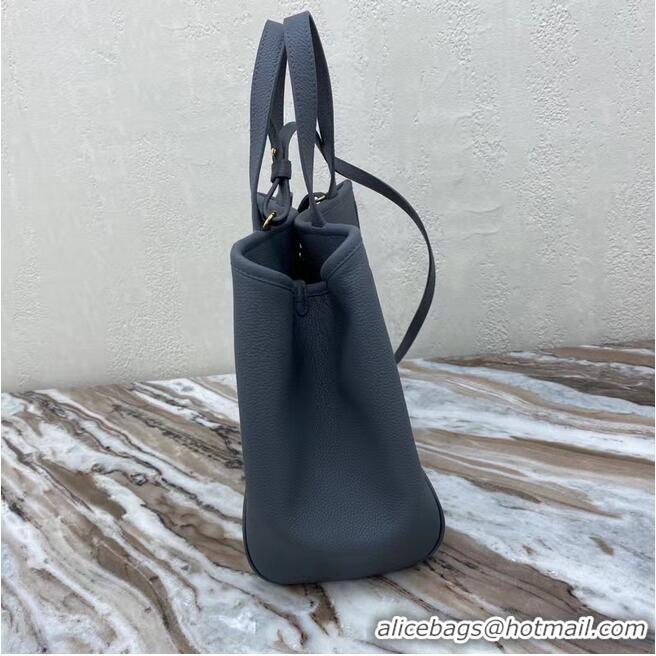 Well Crafted Celine LARGE SOFT BAG IN SUPPLE GRAINED CALFSKIN 55825 dark gray