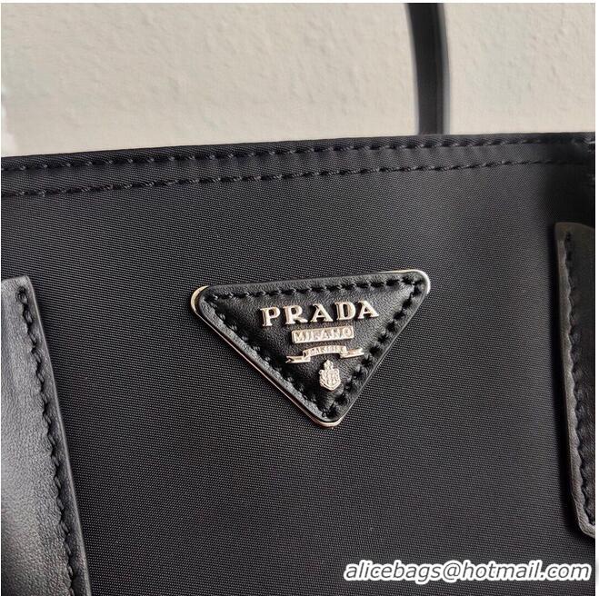 Low Cost Prada Nylon Top Handbag 1BG775 Black