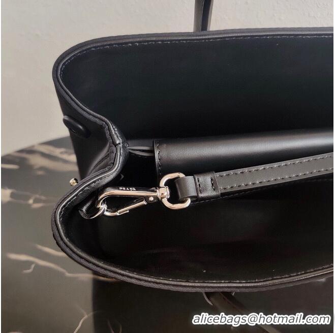 Low Cost Prada Nylon Top Handbag 1BG775 Black