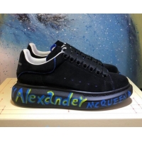 Best Design Alexander McQueen Velvet Graffiti Sneakers 092451