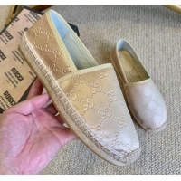 Low Price Gucci GG Silk Espadrilles 11264 Pale Gold