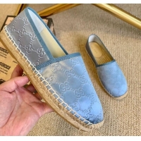 Unique Style Gucci GG Silk Espadrilles 11264 Blue