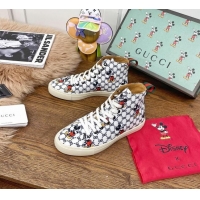 Good Quality Gucci x Disney GG High top Sneakers 111438 White