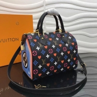 Buy Inexpensive Louis Vuitton GAME ON SPEEDY BANDOULIERE 25 M57466 black