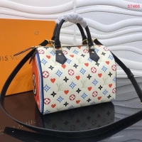 Best Price Louis Vuitton GAME ON SPEEDY BANDOULIERE 25 M57466 white