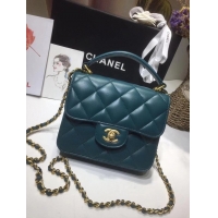 Original Cheap Chanel small tote bag 8817 blue