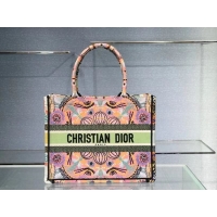 Super Quality DIOR SMALL DIOR BOOK TOTE Multicolor Tie & Dior Embroidery C1296