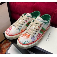 Unique Discount Gucci x Disney Tennis 1977 Low-Top Sneakers in White Canvas 120309