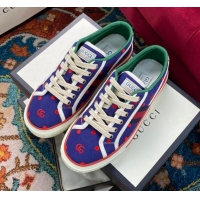 Top Quality Gucci Tennis 1977 Low-Top Sneakers in Purple GG Canvas 120317