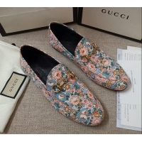 Stylish Gucci Liberty London Floral Loafers 010926 Pink