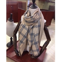 Free Shipping Burberry Cashmere & Silk Check Long Scarf B2187 Khaki 2020