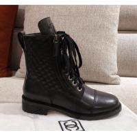 Good Looking Chanel Quilted Calfskin Short Ankle Boots 111705 Black