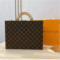 Top Design Louis Vuitton Monogram Canvas Treasure Box Original Leather 40688 Brown