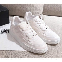 Super Quality Chanel Leather Sneakers G35063 White