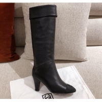 Duplicate Chanel Calfskin High Boots G36438 Black