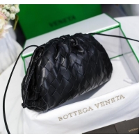 Purchase Bottega Veneta The Mini Pouch Clutch Bag in Large-Woven Lambskin BV0919 Black 2020