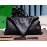 Unique Discount Bottega Veneta BV Trine Lambskin Clutch BV1517 Black 2020