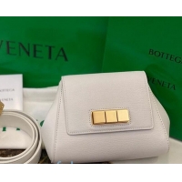 Free Shipping Bottega Veneta Mini Belt Bag in Textured Leather BV1715 White 2020