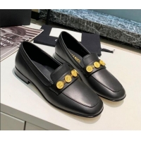 Good Product Chanel Lambskin Loafers with Coin Purse G37044 Black