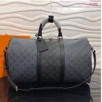 Buy Classic Louis Vuitton Monogram Eclipse Canvas KEEPALL BANDOULIERE 50 M45392 Black