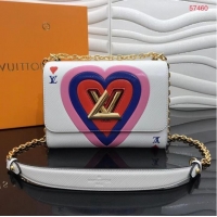 Luxury Cheap Louis Vuitton GAME ON TWIST PM M57460 white