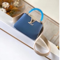 Well Crafted Louis vuitton CAPUCINES MINI M56072 LIGHT BLUE