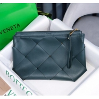 Inexpensive Bottega Veneta Woven Zipped Pouch BV2227 Green 2021