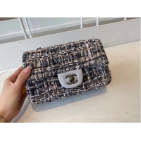 Best Price Chanel classic handbag Tweed & silver-Tone Metal A01116-5