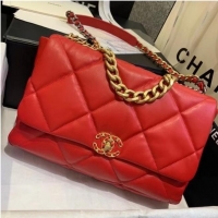 Best Product Chanel 19 Large Flap Bag AS1162 Red