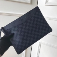 Top Grade Louis vuitton original Damier Graphite Canvas DAILY POUCH M62048