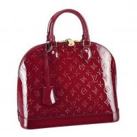 Classic Louis Vuitton Monogram Vernis Alma MM M90025 Pomme DAmour