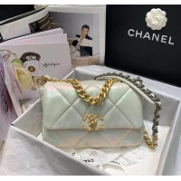 Popular Style Chanel 19 Large Flap Bag AS1160 White