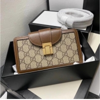 Best Price Gucci GG mini bag with clasp closure 614368 brown