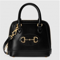 Popular Style Gucci Horsebit 1955 mini top handle bag 640716 black