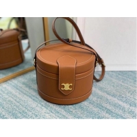 Traditional Specials CELINE MEDIUM CAMARAT BAG IN NATURAL CALFSKIN 195192 brown