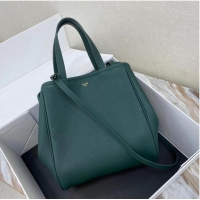 Promotional Celine LARGE SOFT BAG IN SUPPLE GRAINED CALFSKIN 55825 blackish green