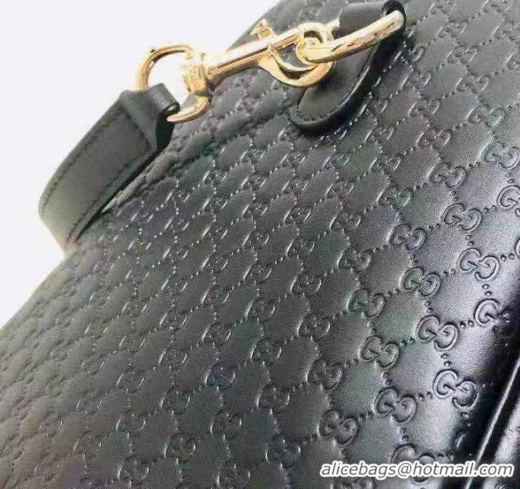 Top Quality Gucci Mircoguccissima Medium Boston Bag 247205 Black