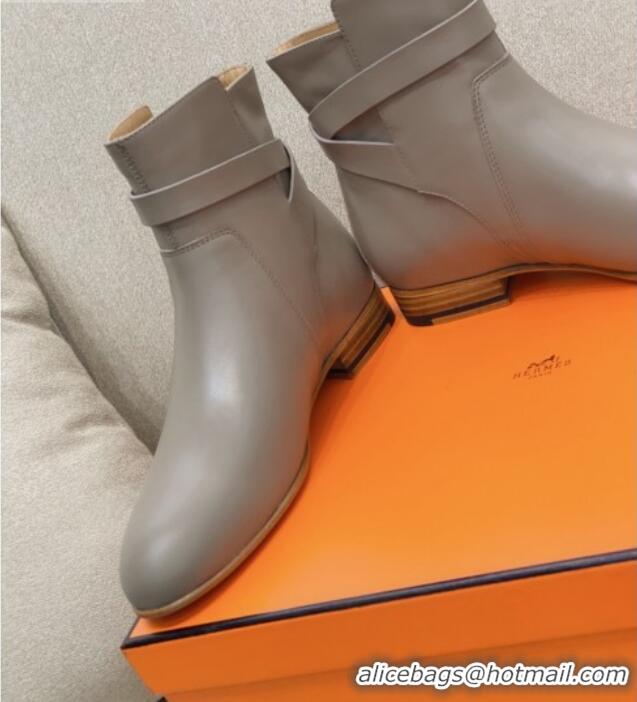 Luxury Cheap Hermes Calfskin Neo Ankle Boot 111281 Grey