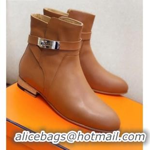 Low Price Hermes Calfskin Neo Ankle Boot 111281 Brown