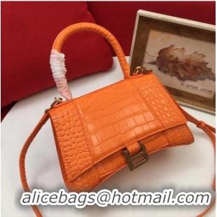 Traditional Discount Balenciaga Original Leather 2594 orange